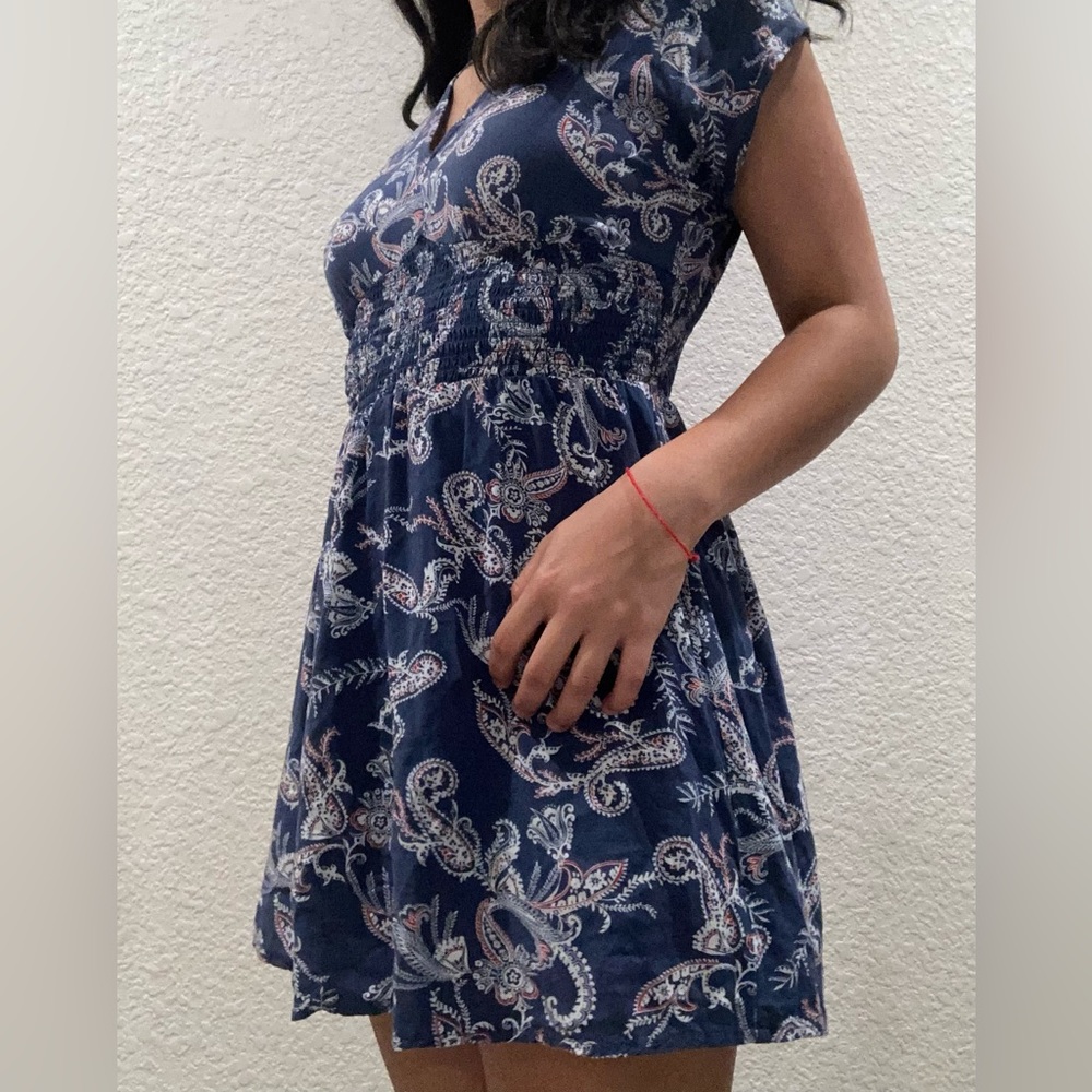 Multicolor blue sun dress